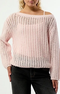 Your Favorite Sally Off-The-Shoulder Pullover Sweater