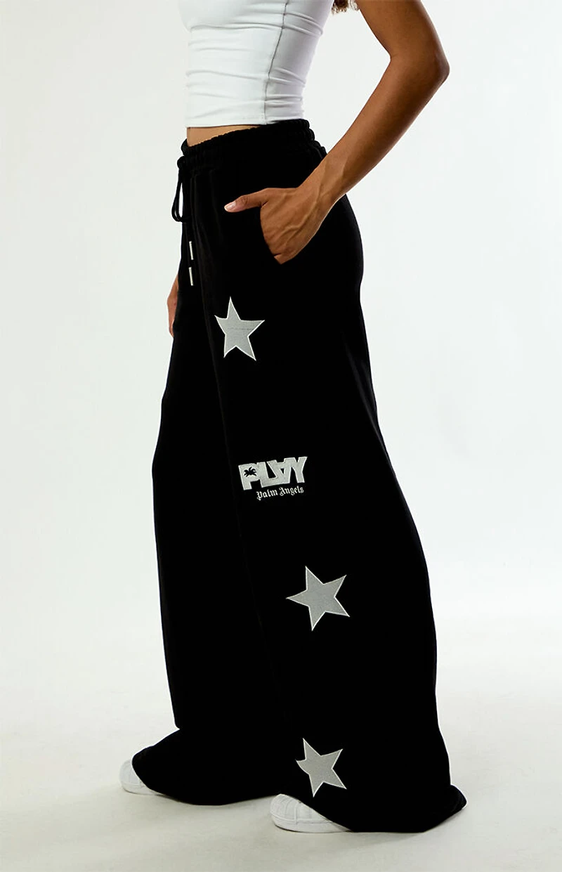 PLAY PALM ANGELS Extra Wide Leg Baggy Sweatpants