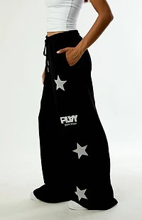 PLAY PALM ANGELS Extra Wide Leg Baggy Sweatpants
