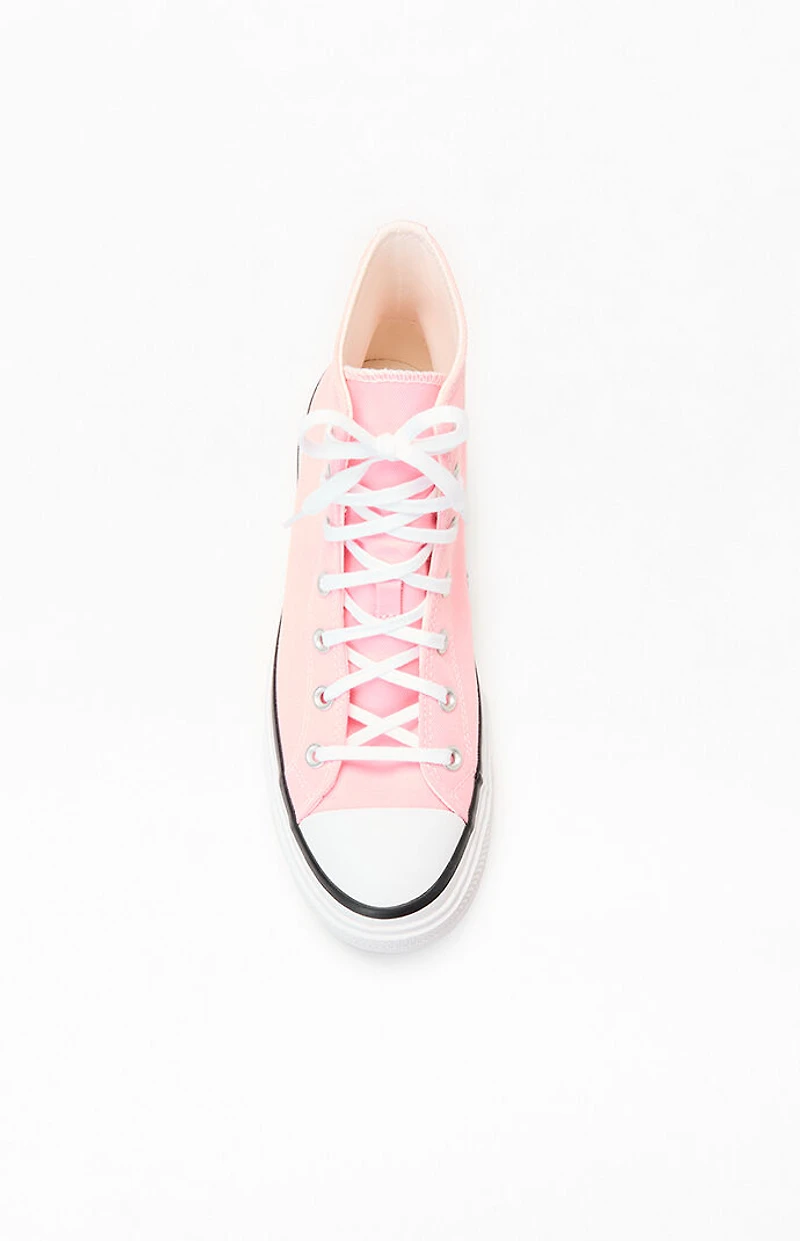 Converse Pink Chuck Taylor All Star Lift Double Stack High Top Sneakers