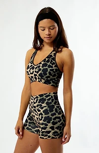 PE NATION Active Vita Animal Print Sports Bra