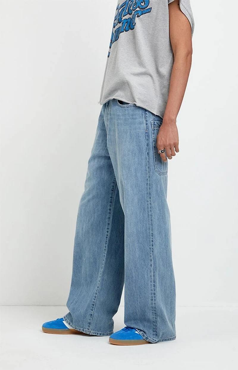 Pacsun Blake Extreme Baggy Jeans Double Pocket Light Blue