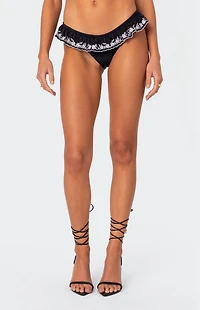 Edikted Frilly Cheeky Bikini Bottom