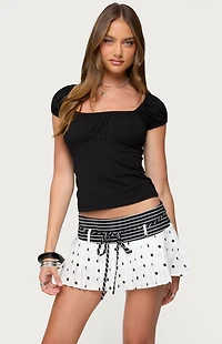 Edikted Oleana Gathered Bust Top