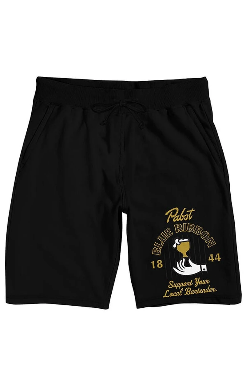 Pabst Blue Ribbon Support Lounge Sweat Shorts