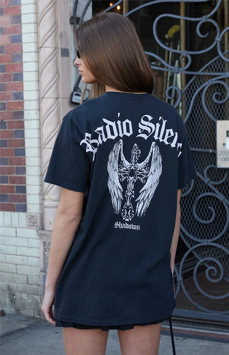 John Galt Penelope Radio Silence Shadows Oversized T-Shirt