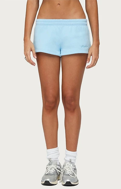Edikted Basic Girl Low Rise Sweat Shorts