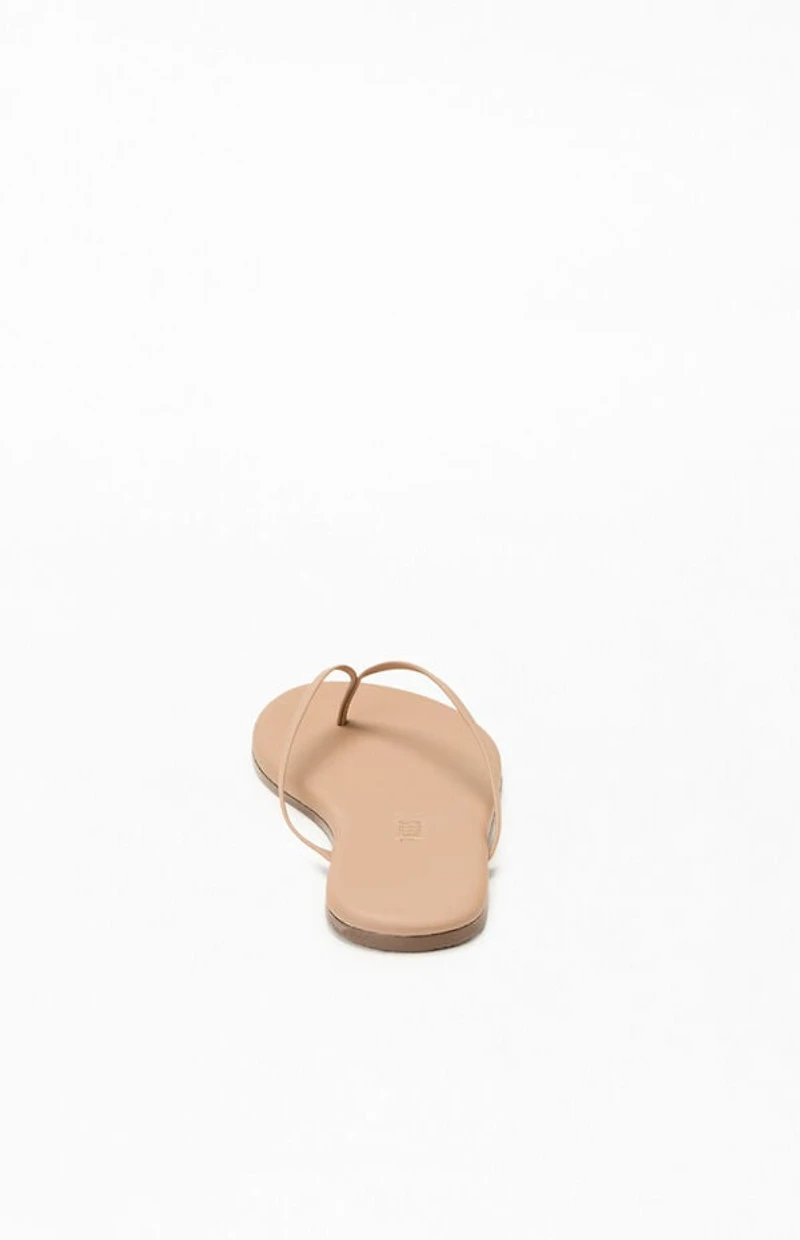 TKEES Women's Beige Foundations Matte Sandals