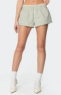 Edikted Lenorah Plaid Boxer Short