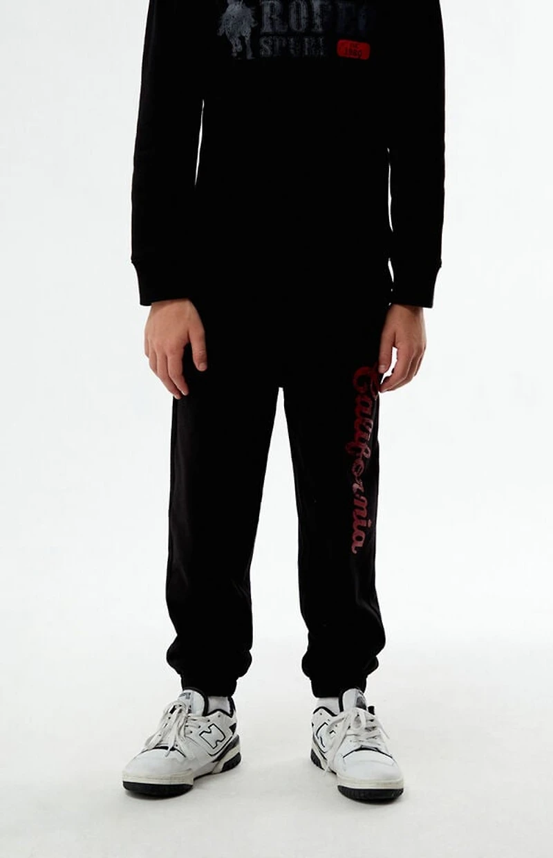 Pacsun Kids Black California Jogger Sweatpants