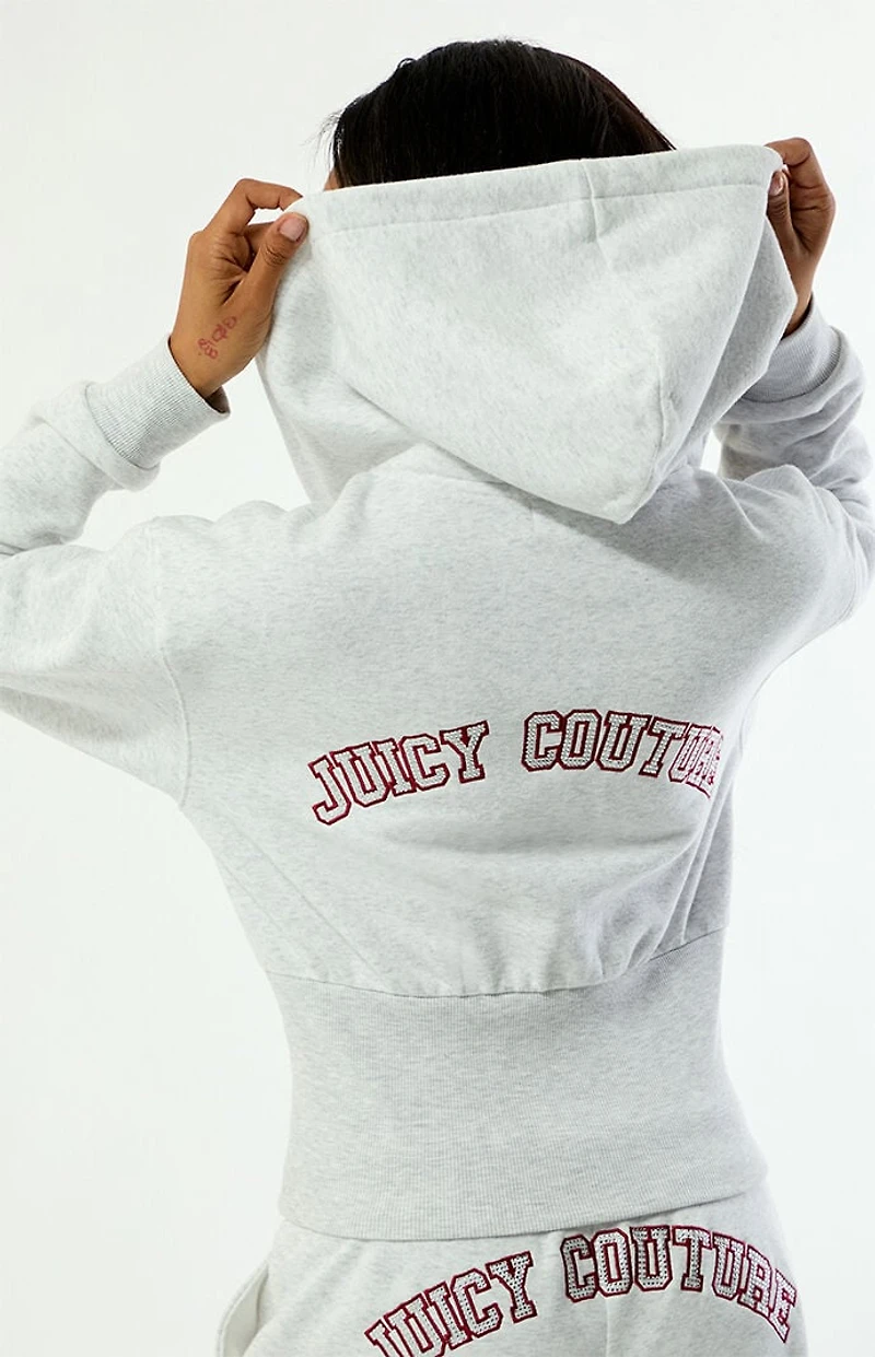 Juicy Couture V-Neck Corset Zip Up Hoodie