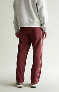 Pacsun Maroon Baggy Track Pants