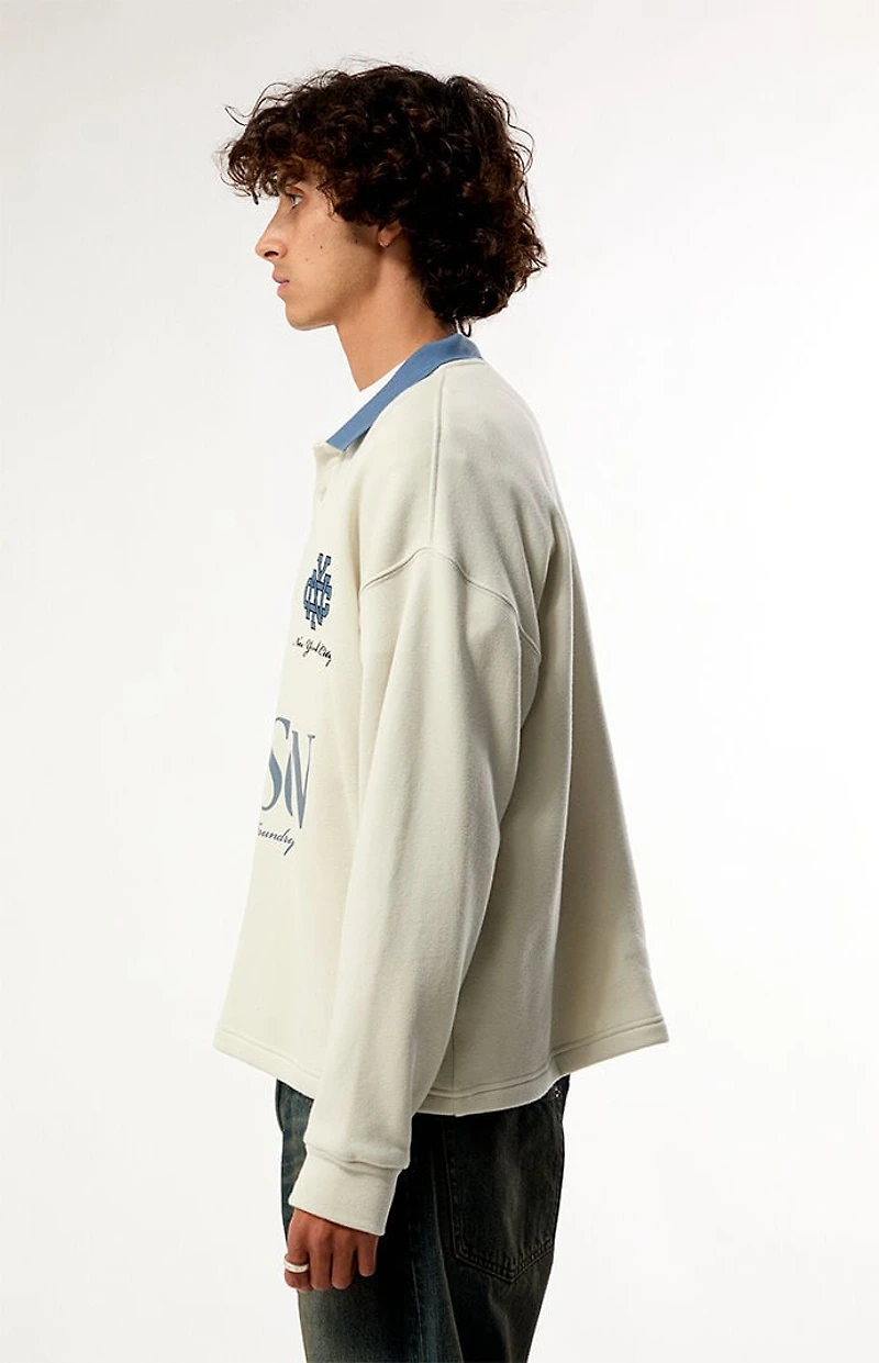 Pacsun Hudson Long Sleeve Rugby Polo Shirt