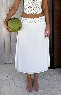 Tiger Mist Sasha Crochet Midi Skirt