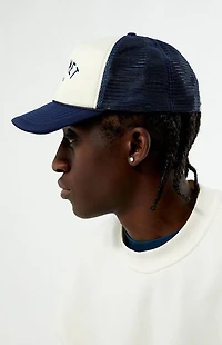 The Met x Pacsun The White & Navy Academy Trucker Hat