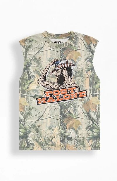Post Malone Camo Cutoff T-Shirt