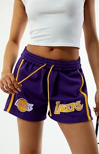 Mitchell & Ness NBA LA Lakers Mesh Jump Basketball Shorts
