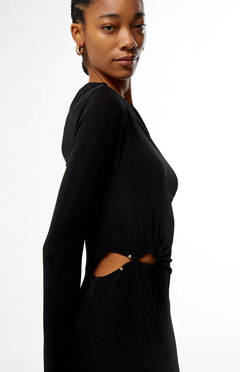 MINKPINK Maren Jeweled Asymmetrical Maxi Dress