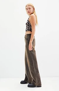 Pacsun Cali Brown Tint Baggy Boyfriend Jeans