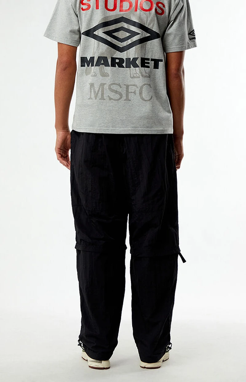 Umbro Black Zip Off Loose Fit Pants