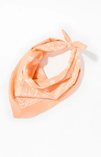 LA Hearts Orange Paisley Bandana