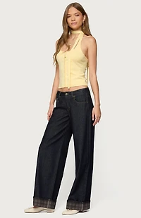 Edikted Two Piece Knit Halter Top