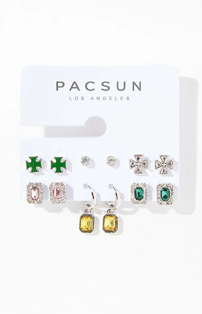 Pacsun 6 Pack Gemstone Earrings