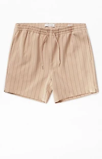 Pacsun Tan Striped Volley Shorts