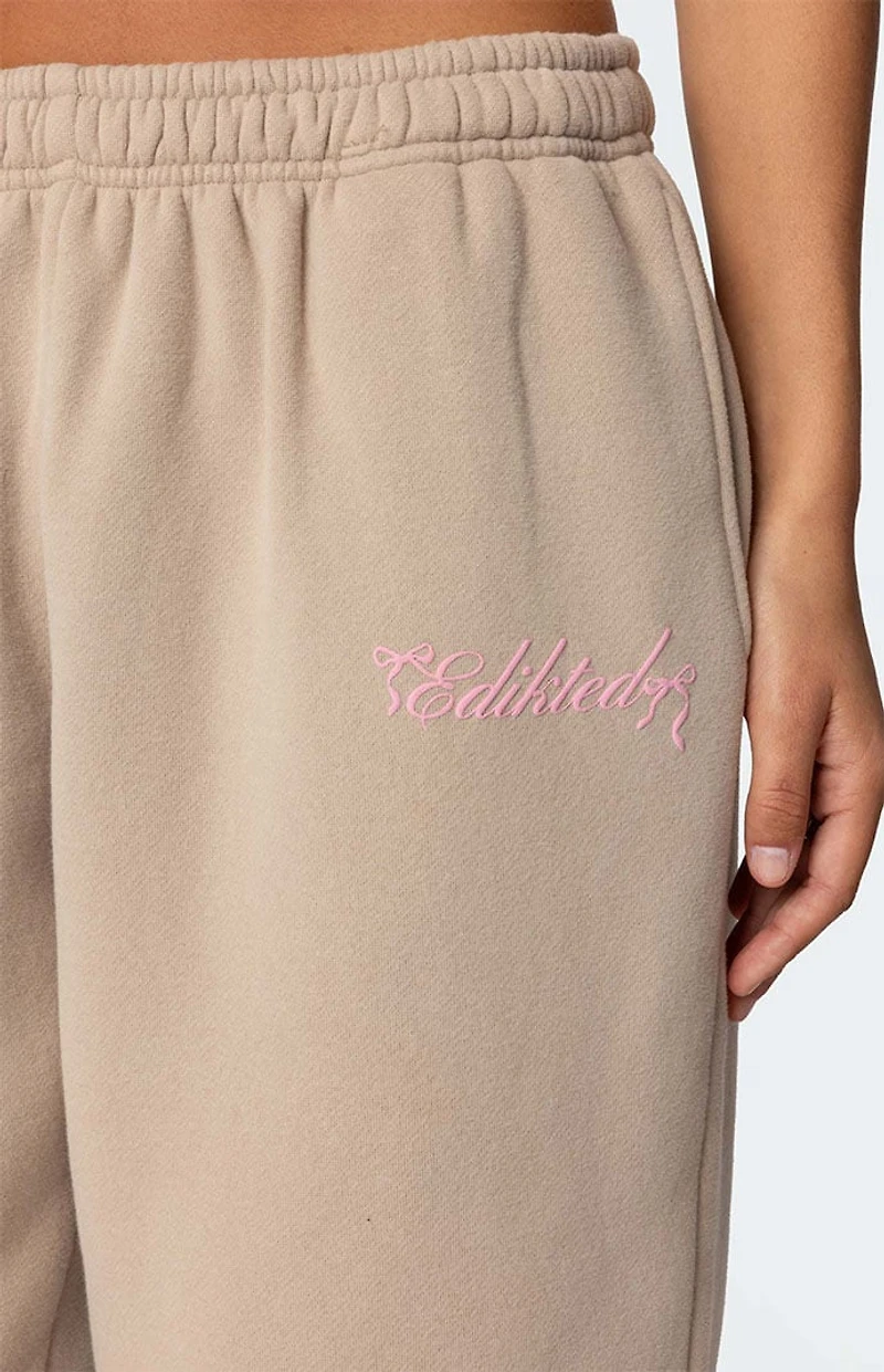 Edikted Sasha Bow Detail Sweatpants