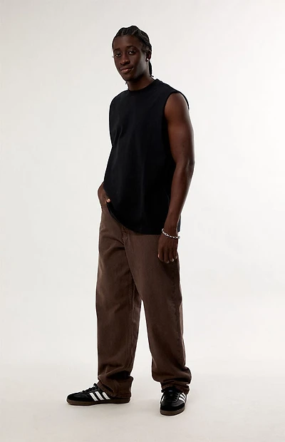 Vans Brown Check-5 Loose Jeans