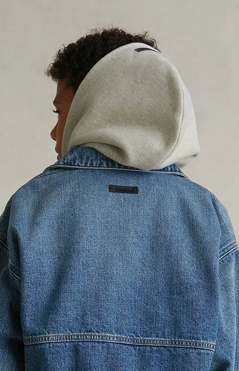 Fear of God ESSENTIALS Kids Classic Blue Denim Trucker Jacket