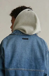 Fear of God ESSENTIALS Kids Classic Blue Denim Trucker Jacket