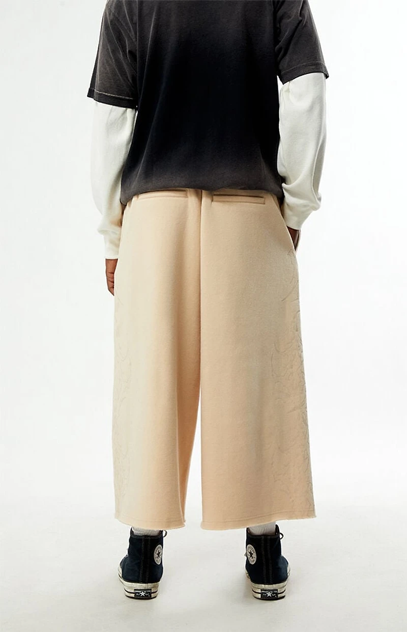 Civil Tan Cropped Baggy Sweatpants