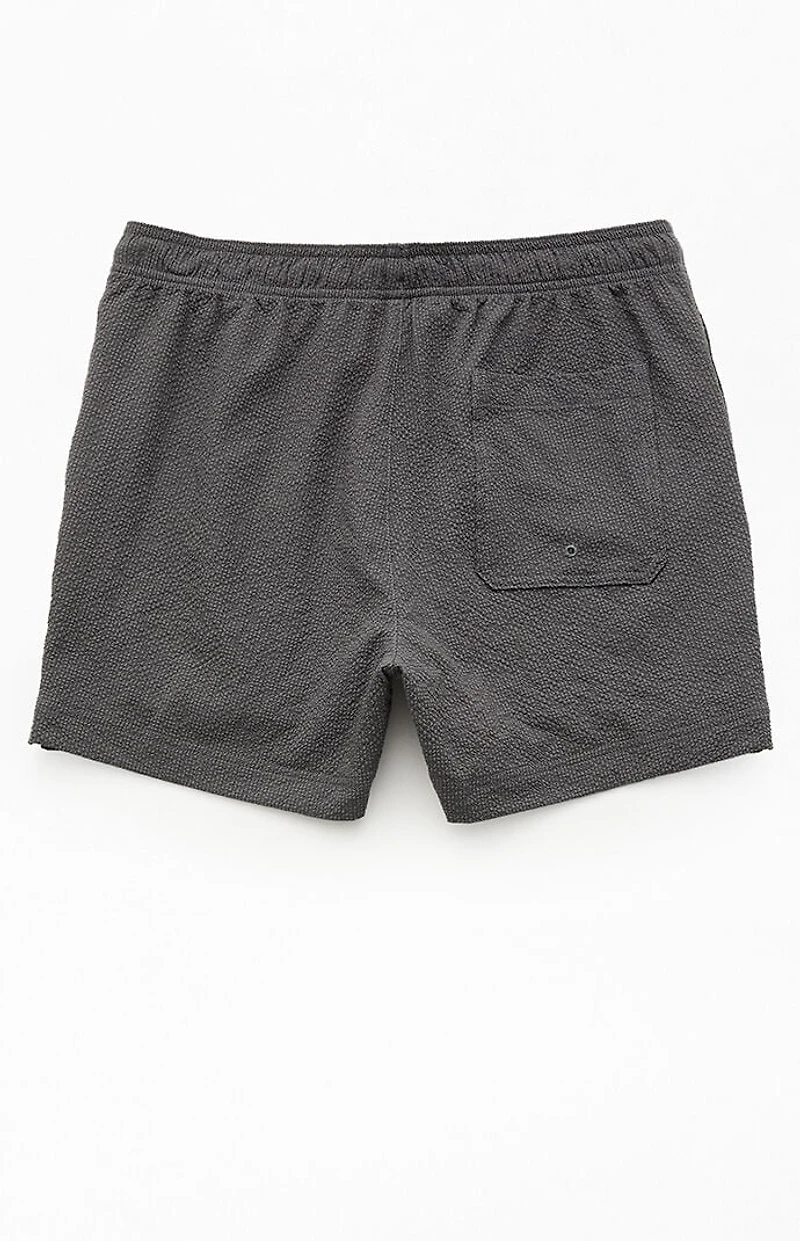 Pacsun Surf Club Seersucker 4.5" Swim Trunks