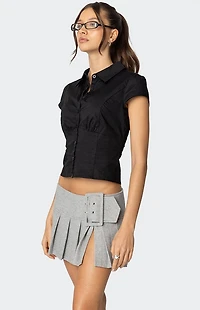 Edikted Massie Tailored Button Up Shirt