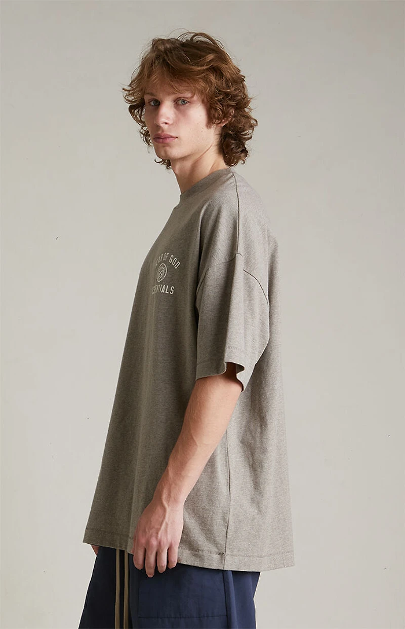 Fear of God ESSENTIALS Heather Grey University Crew Neck T-Shirt