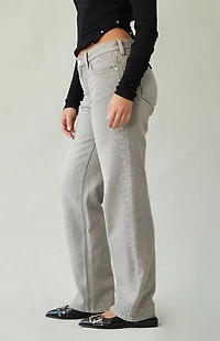 Pacsun Jordyn Low Rise Straight Leg Jeans Gray