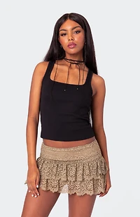 Edikted Square Neck Tank Top