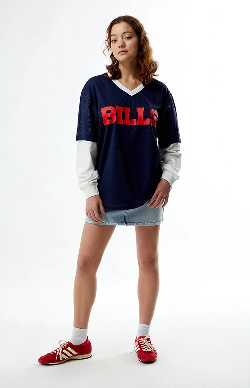 Wild Collective NFL x PacSun Buffalo Bills Mesh Long Sleeve Jersey