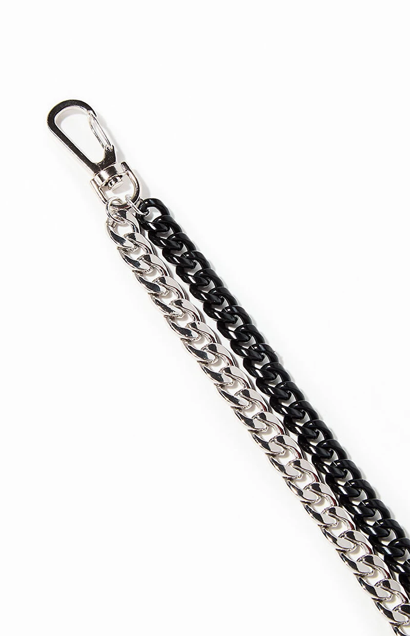 Pacsun Two Tone Double Wallet Chain