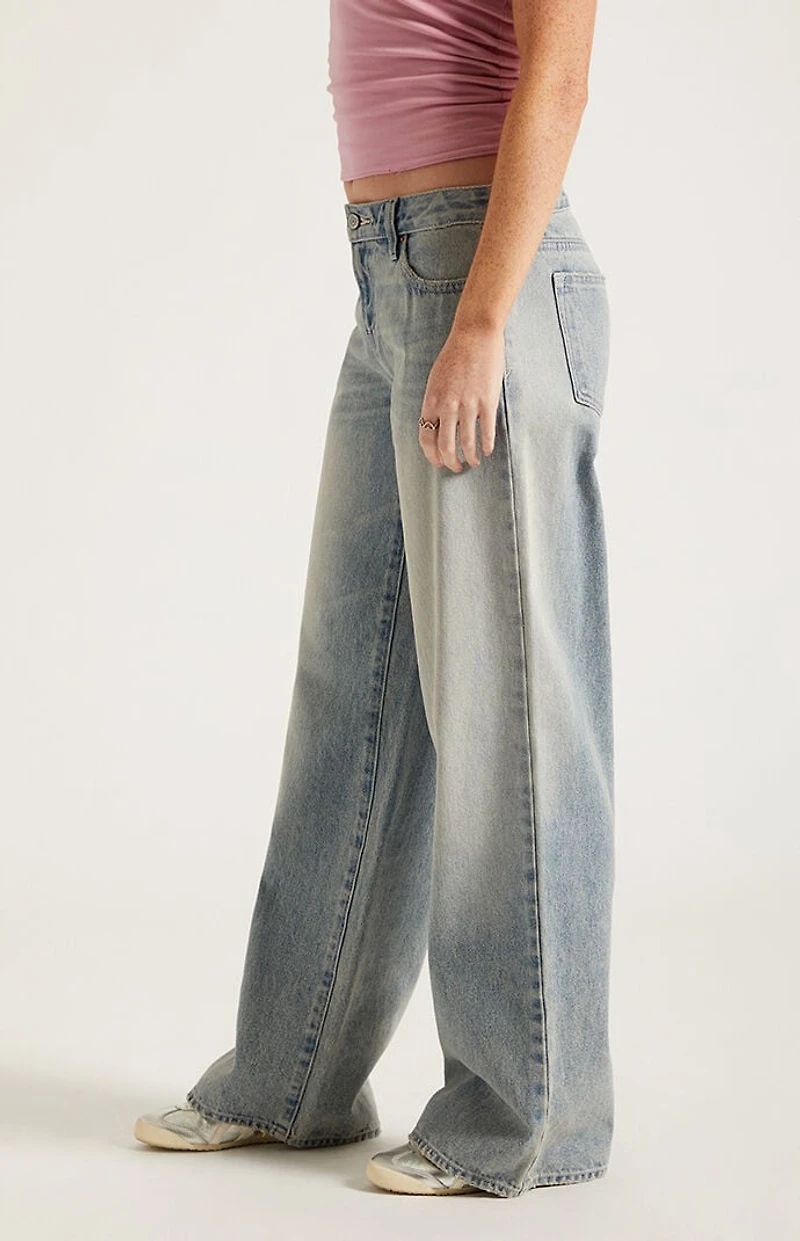 Pacsun Casey Low Rise Baggy Light Wash