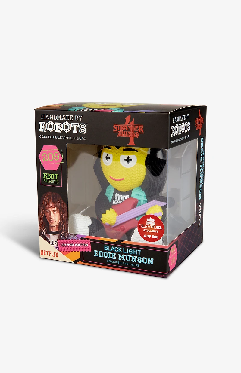 Stranger Things Black Light Eddie Munson 209 Knit Series Vinyl Figure