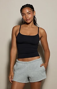 Pacsun Heather Grey Ultra Soft Fleece Classic Sweat Shorts