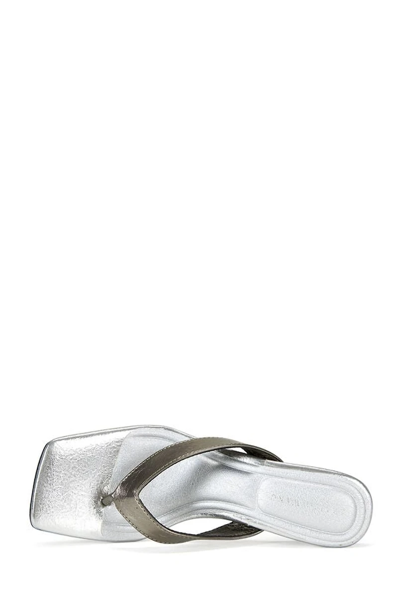 AZALEA WANG Women's Metallic Umberta Stiletto Heels