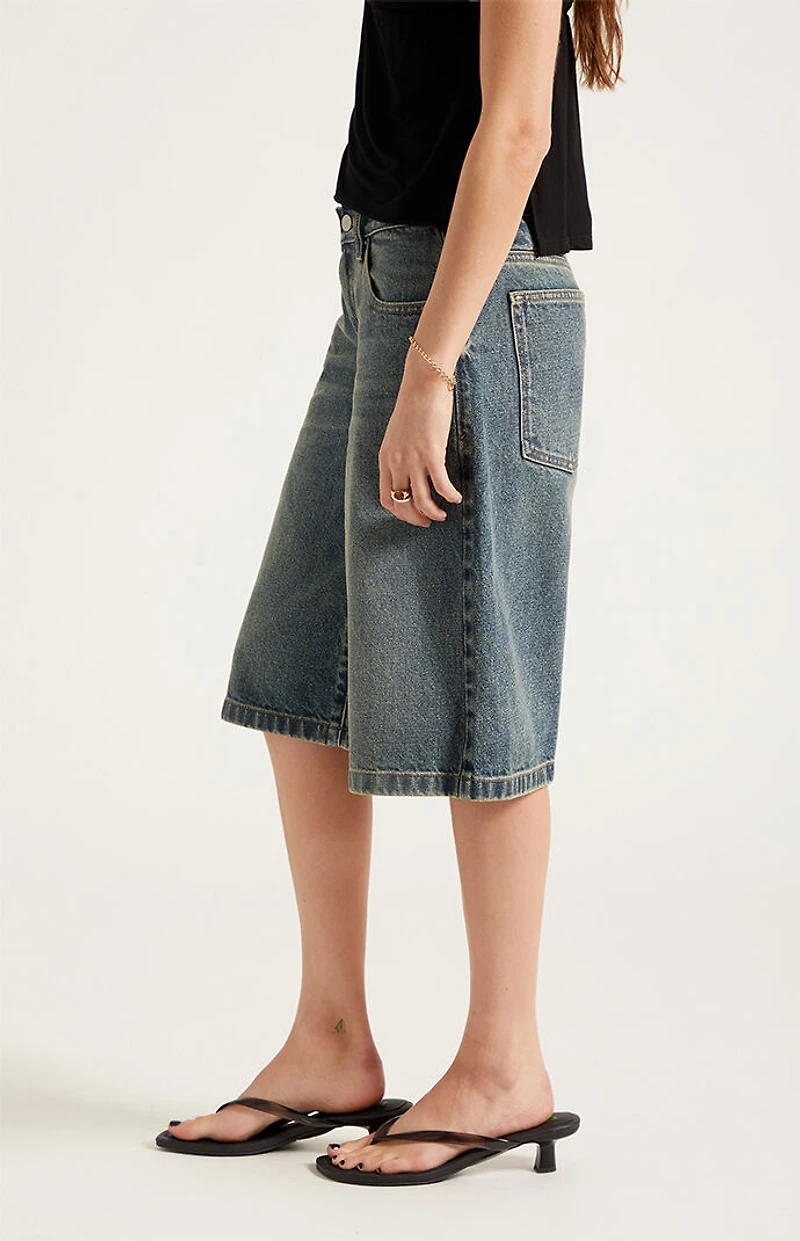 Pacsun Peyton Extreme Jorts Dark Blue