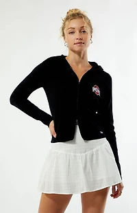 HYPE & VICE Ohio State Buckeyes Ribbed Zip Up Hoodie