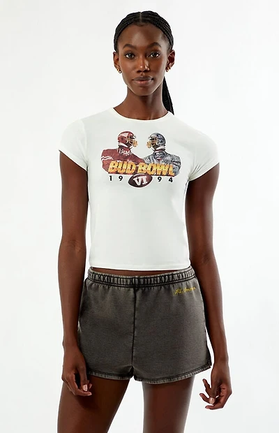 Budweiser Bud Bowl Vintage Slim Sweat Shorts