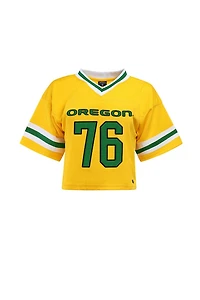 HYPE & VICE Oregon Ducks Cropped Football Jersey