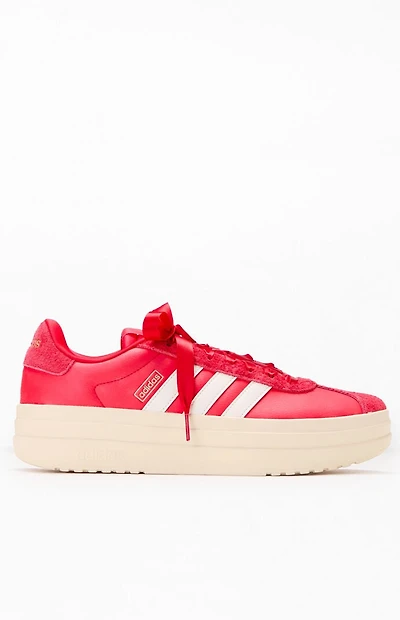 adidas Women's Red VL Court Bold Sneakers