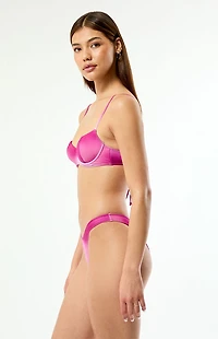 Pacsun Plum Madison Shine Balconette Underwire Bralette Bikini Top